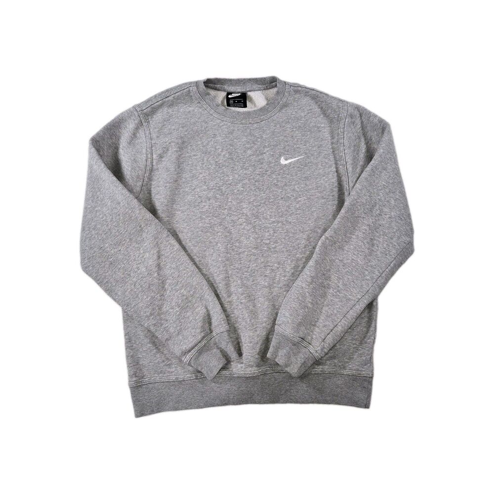 Mens Nike Sportswear Club Fleece Crewneck Sweatshirt Gray Medium